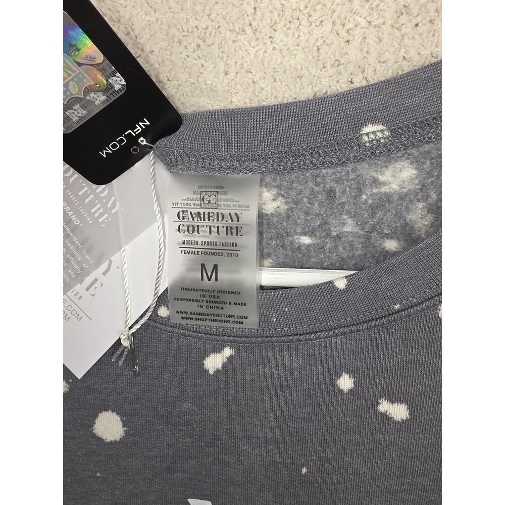 Gameday Couture Las Vegas Raiders Bleach Wash Sweatshirt Size M NWT - Picture 3 of 5